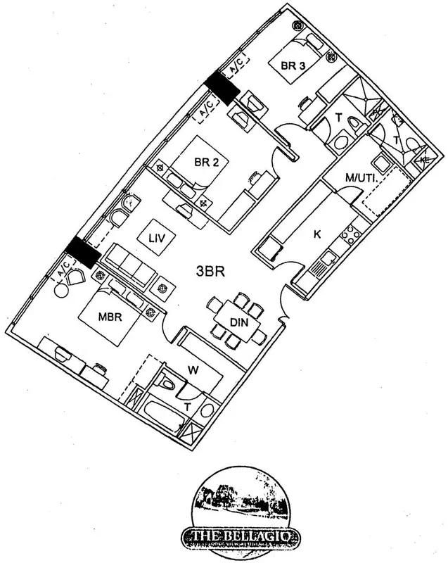 Bellagio 1 3베드룸 콘도 임대, 사진 3